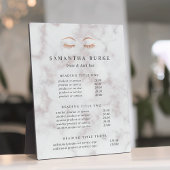 Marble Roos Gold Lash & Brow Pricing/Services Fotoplaat