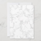 Marble Roos Gold Script Modern Elegant Wedding Kaart (Achterkant)