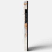 Marble Roos Gold Strokes Stone Gold Abstract Case-Mate iPhone Case (Achterkant / Links)