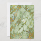 MARBLE SAGE EUCALYPTUS 2 BIRTHDAY ARTIJ INVITATIE KAART (Achterkant)