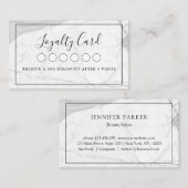 Marble Salon Spa Loyalty 5 Visitekaartje (Voorkant / Achterkant)