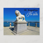 Marble Sculpture in Bridge of Lions St. Augustine Briefkaart (Voorkant)