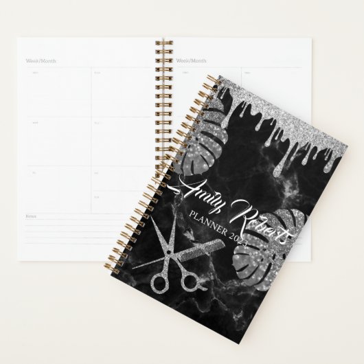 Marble Silver Sparking Salon Planner (Display)
