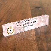 Marble Sparging Roos Gold Bokeh Pattern Name 2020 Naambordje (Zijkant)
