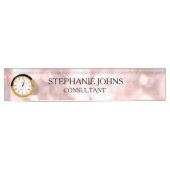 Marble Sparging Roos Gold Bokeh Pattern Name 2020 Naambordje (Voorkant)