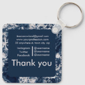 MARBLE  SQUARE BUSINESS SLEUTELHANGER (Achterkant)