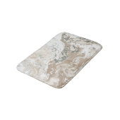 Marble Stone Abstract Creamy Beige Ivory Grey Badmat (Gekanteld)