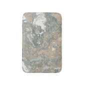 Marble Stone Abstract Creamy Beige Ivory Grey Badmat (Voorkant Verticaal)