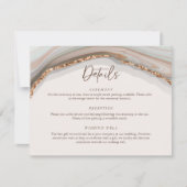 Marble Stone Agate Detail Enclosure Card Kaart (Voorkant)