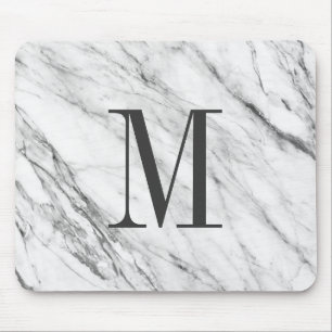 Marble Stone Monogrammed MousePad Muismat
