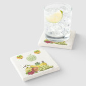 Marble Stone Onderzetter (Zijkant)