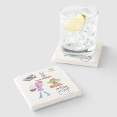 Marble Stone Onderzetter (Zijkant)