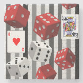 Marble Stone Onderzetter Dice (Voorkant)