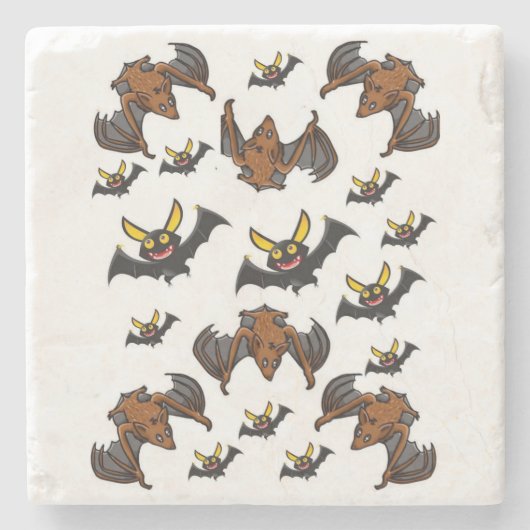 Marble Stone Onderzetter Halloween (Voorkant)