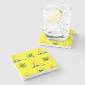 Marble Stone Onderzetter Sailing (Zijkant)