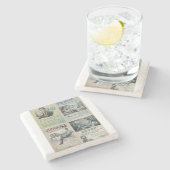 Marble Stone Onderzetter Social Media (Zijkant)