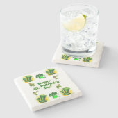 Marble Stone Onderzetter St. Patrick's Day (Zijkant)