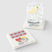 Marble Stone Onderzetter Valentijnsdag (Zijkant)