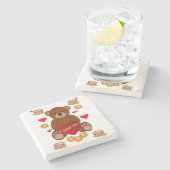 Marble Stone Onderzetter Valentijnsdag (Zijkant)