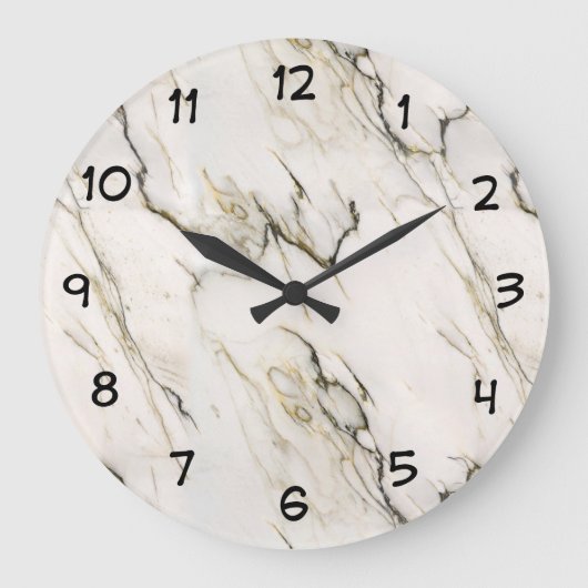 Marble Stone Pattern Grote Klok (Voorkant)