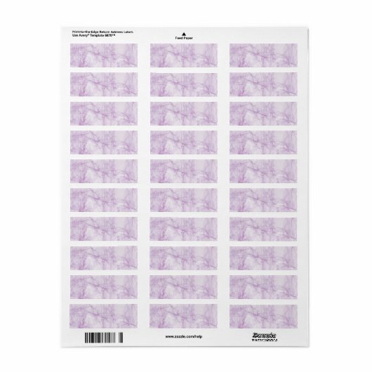 Marble Stone Return Label (Full Sheet)
