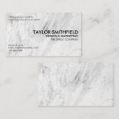 Marble Stone Trendy Minimal Professional Visitekaartje (Voorkant / Achterkant)