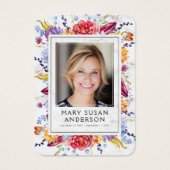 Marble Succulents Photo Memorial Prayer Kaart (Voorkant)