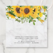 Marble Sunflower Bracelet Business Dank u Label (Achterkant)