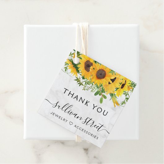 Marble Sunflower Bracelet Business Dank u Label (In situ)