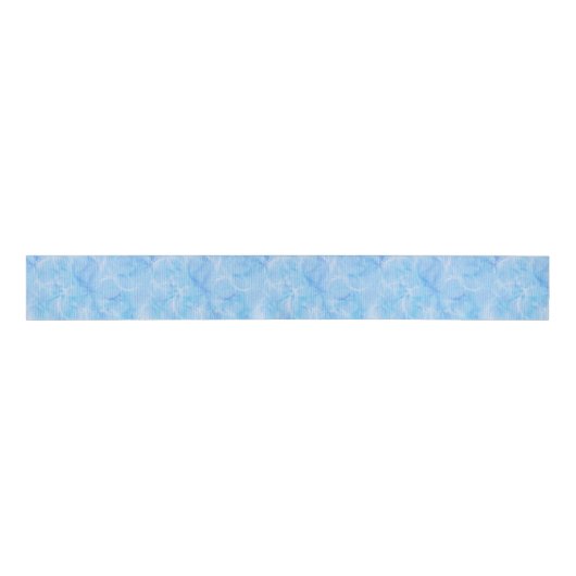 Marble swirl print - sky blue grosgrain lint (Voorkant)