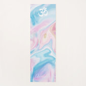 Marble Swirls Om Symbol Yogamat (Voorkant)