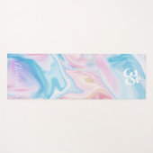Marble Swirls Om Symbol Yogamat (Voorkant (horizontaal))