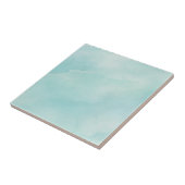 Marble Teal Blue Tegeltje (Zijkant)