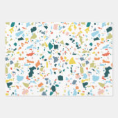 Marble Terazzo Pattern Inpakpapier Vel (Voorkant)