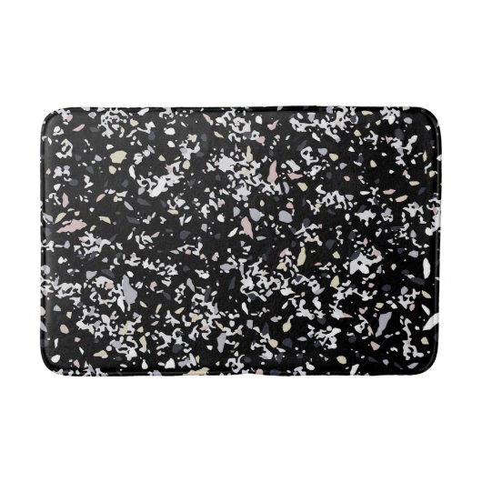 Marble Texture Black Badmat (Voorkant)