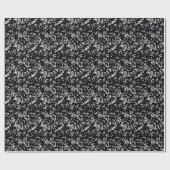 Marble Texture Black Cadeaupapier (Vlak)