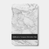 Marble Texture Company Nom personnalisé Badge (Arrière)