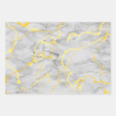 Marble Texture Gold Veins Wrapping Paper Sheets (Voorkant 3)