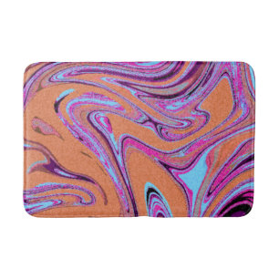 Marble Texture Pattern Colorful Cute Badmat