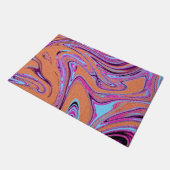 Marble Texture Pattern Colorful Cute Deurmat (Schuin)