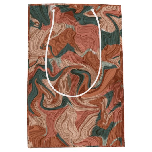 Marble Texture Pattern Medium Cadeauzakje (Voorkant)