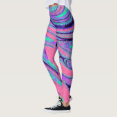 Marble Texture Pattern schattig Leggings (Links)