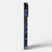 Marble Trendy Navy Blue Agate Geode Case-Mate iPhone Case (Achterkant / Rechts)