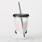 Marble Triangles Acryl Drinkbeker (Links)