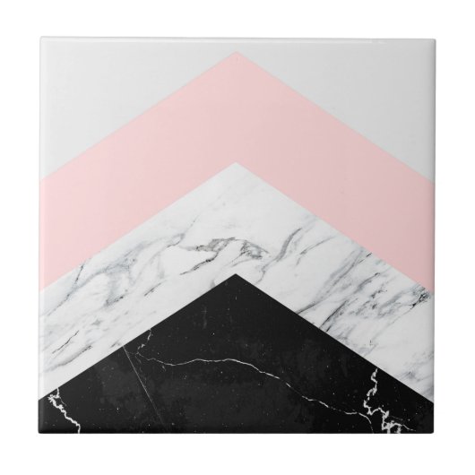 Marble Triangles Tegeltje (Voorkant)