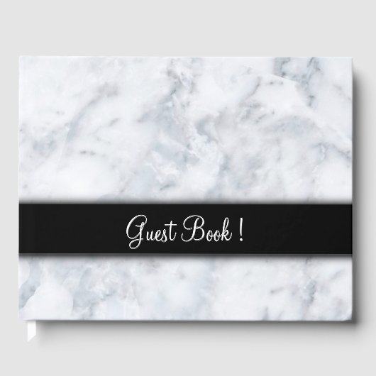 Marble W Black Sash Livre d'invité (Recto)