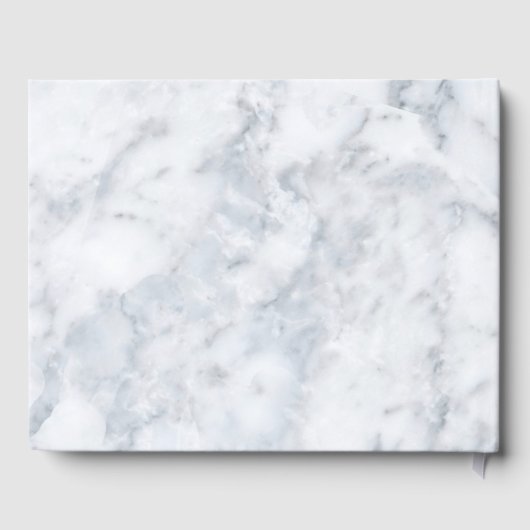 Marble W White Sash Guest Book Gastenboek (Achterkant)