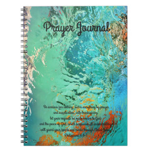 Marble Water Abstract Prayer Journal Notitieboek