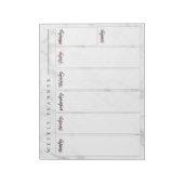 Marble Weekly Planner-laptop Notitieblok (Gedraaid)