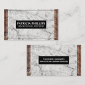 Marble Wood Background Visitekaartje (Voorkant / Achterkant)